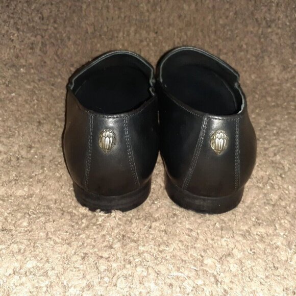 KURT GEIGER-Black Leather-Palermo Silver Studded Venetian Loafers-Sz 45/12-NWOB - Picture 5 of 8